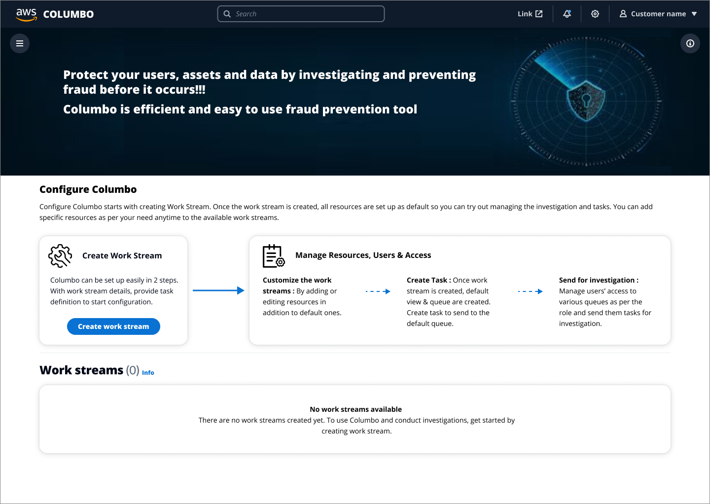Self-serve configuration wizard
